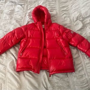 Men’s Moncler Ecerins Red Puffer Jacket Size 5